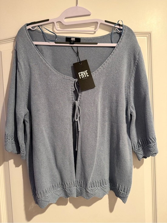 Frye Sweaters - Frye Light Blue Cardigan Size Large NWT Color